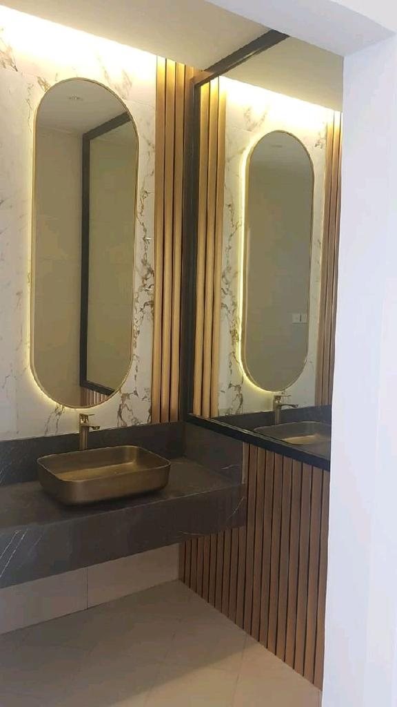 Minimal Warm Vanity - Luxury Bathrooms by Pro Fit