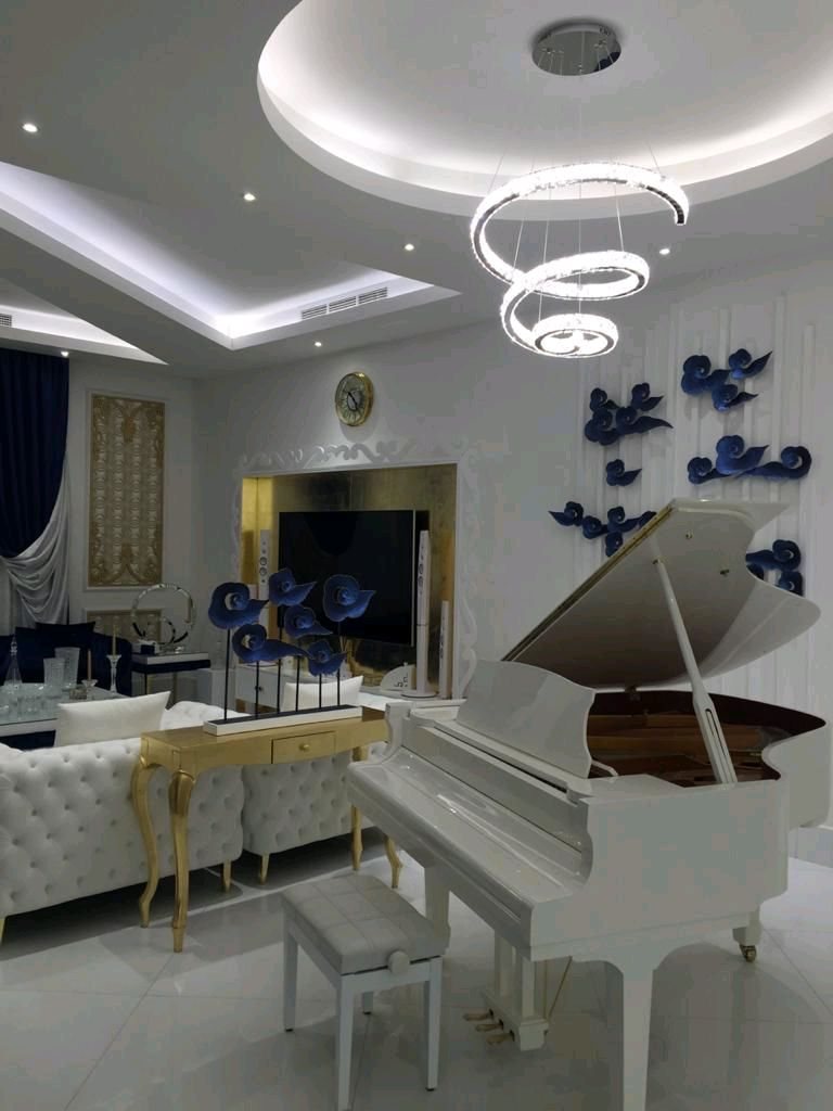 White Sculptural Salon - Premium Living Rooms by Pro Fit